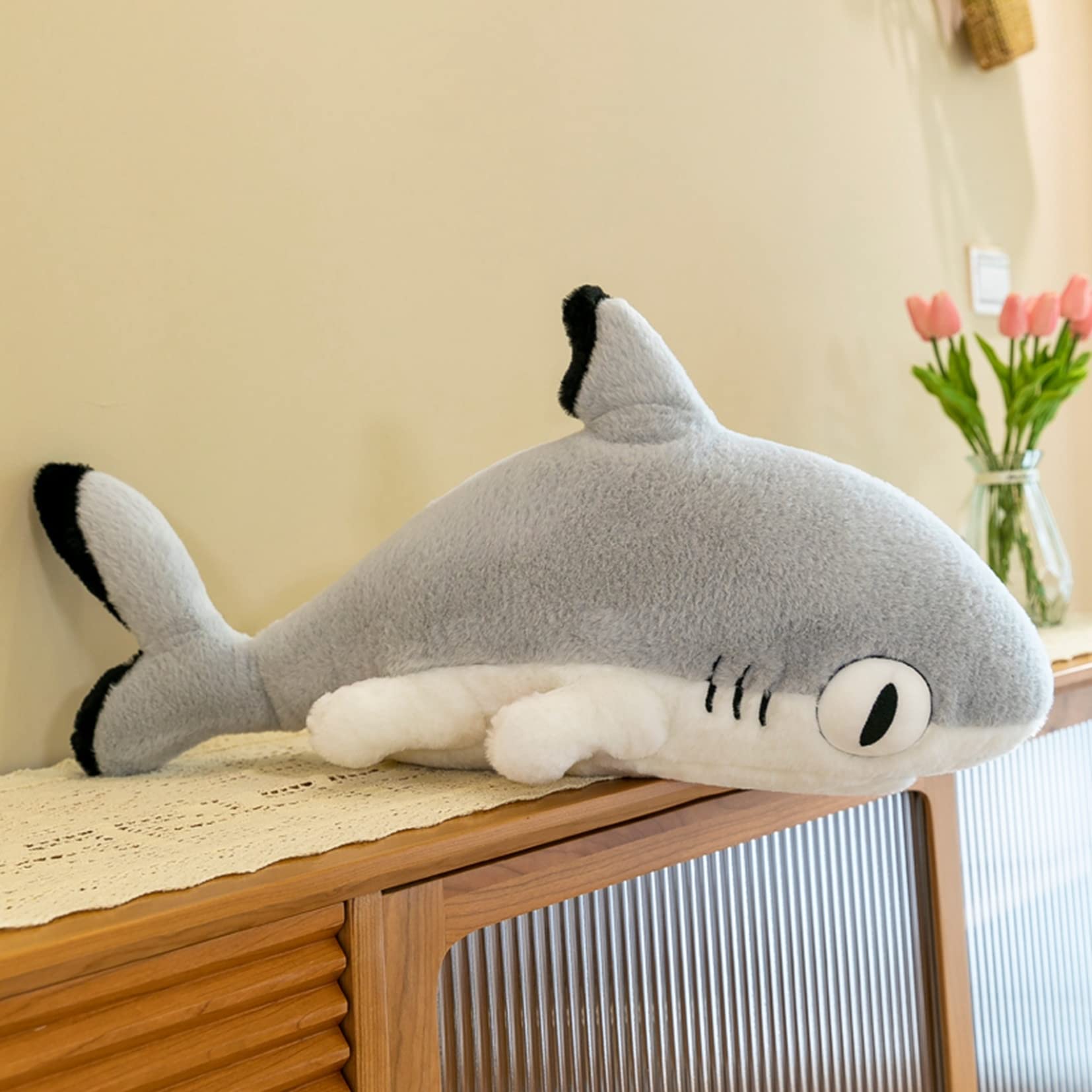 Amazon.co.jp: サメ 肉球 鮫抱き枕 ねこの爪 大きい目 70-150cm 巨大