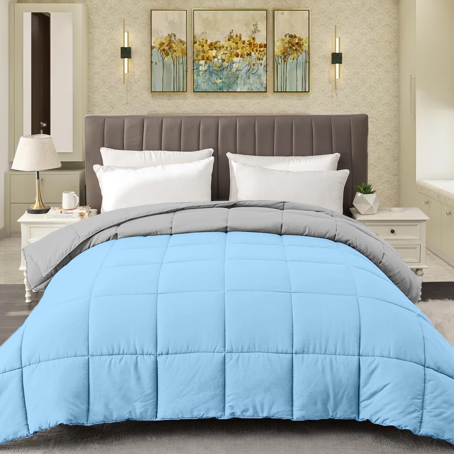 Sage Microfiber Winter Comforter - 400GSM -22