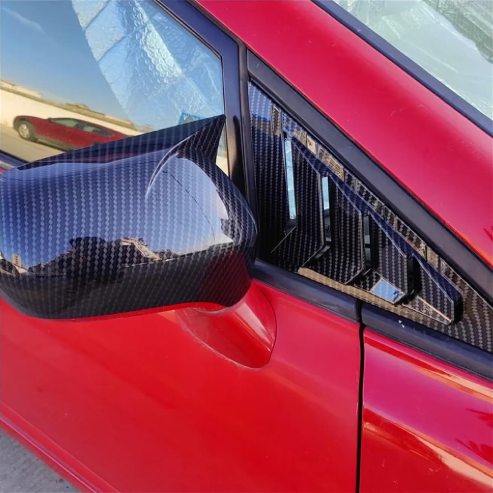 Pasuje do samochodu Honda Civic Sedan 8th 2006-2010 Carbon, przednie trójkątne okno, żaluzje, rolety boczne Migawki Tylnej Szyby