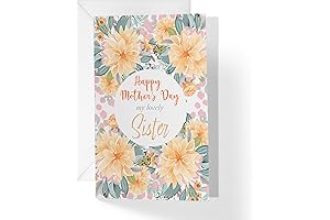 Happy Mother's Day Card for Sister | Warm and Heartfelt Card Featuring...