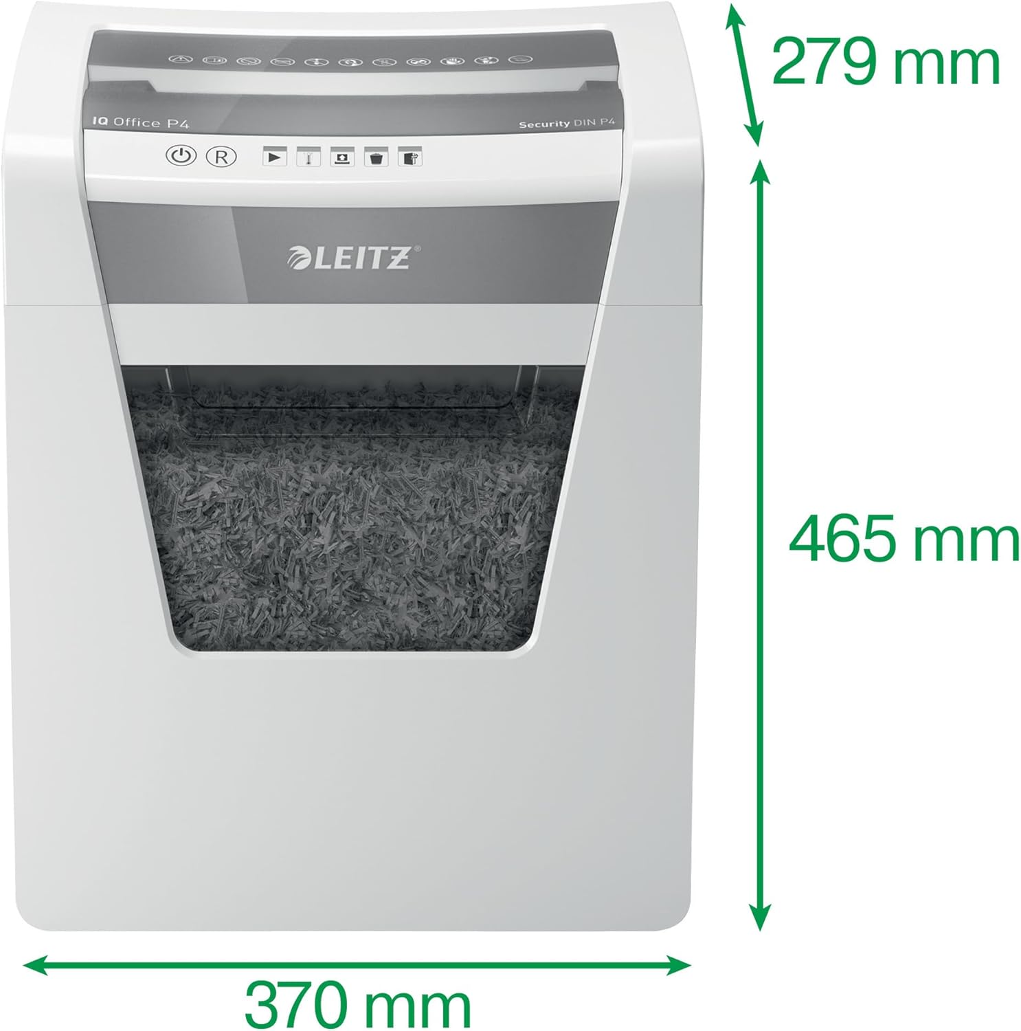Leitz Paper Shredder P4 4x40mm Micro Cut, 80030000 (Manual, 23L, 12.5kg)