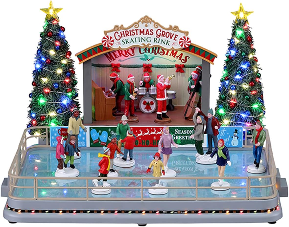 Lemax Christmas Grove Skating Rink, with 4.5V Adaptor #14870