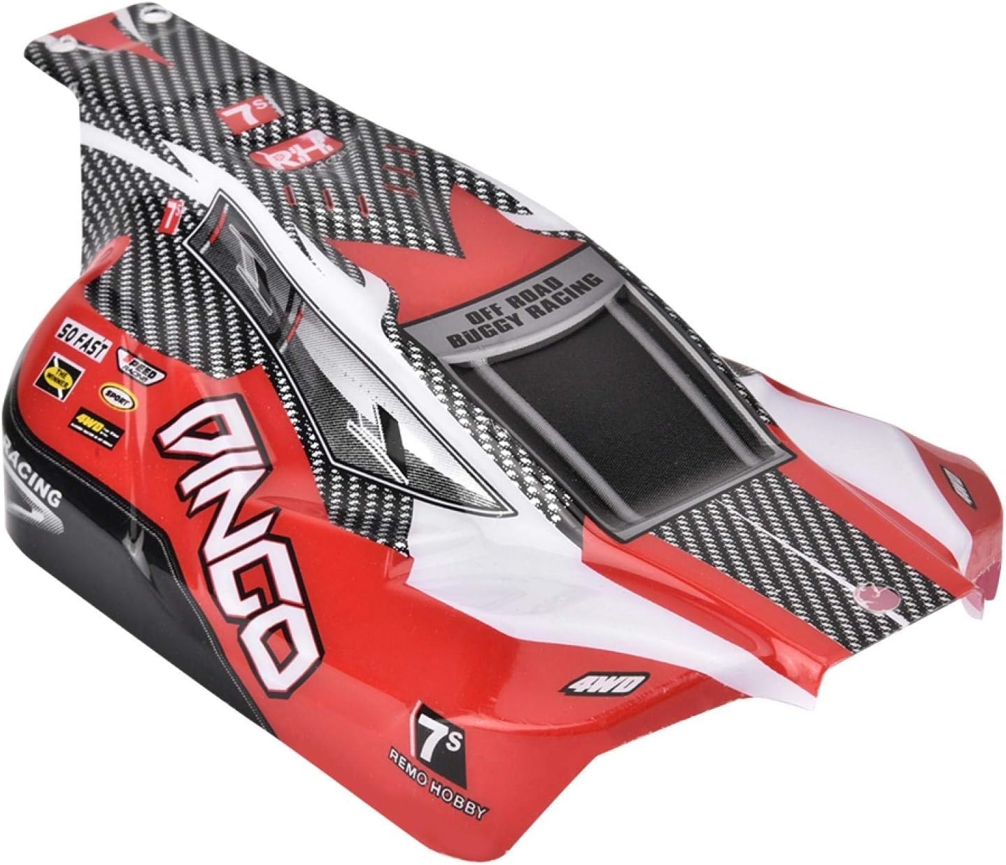Durable Robust Standard 1/16 Scale Off Road Buggy Body Shell wear- REMO RC Car Part Exquisite Workmanship for Kids Indoor Outdoor(Red D5602)