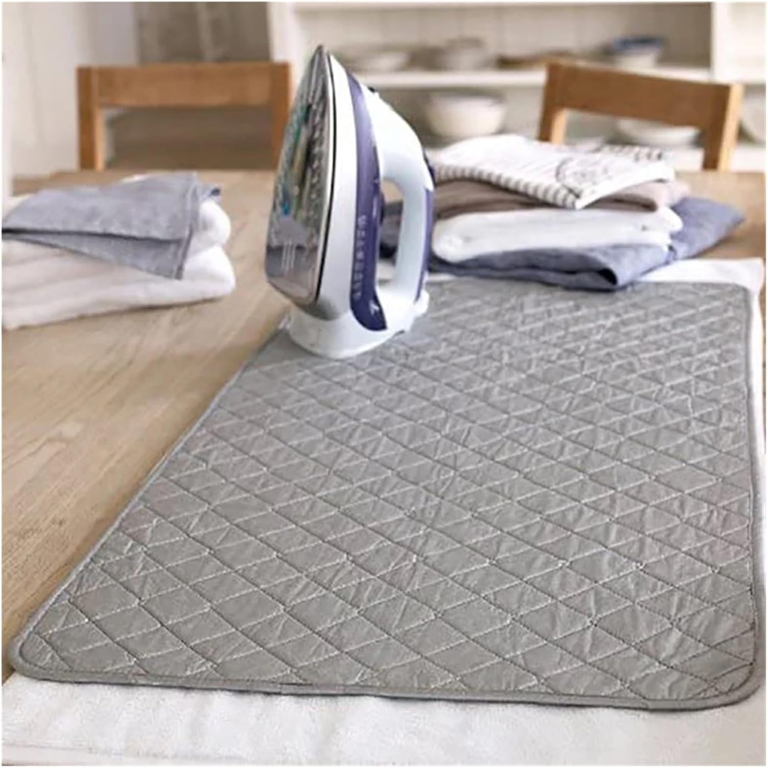 Tappetino da stiro in tessuto placcato argento | Argento Misure multiple for la stiratura del tavolo(60x55cm)