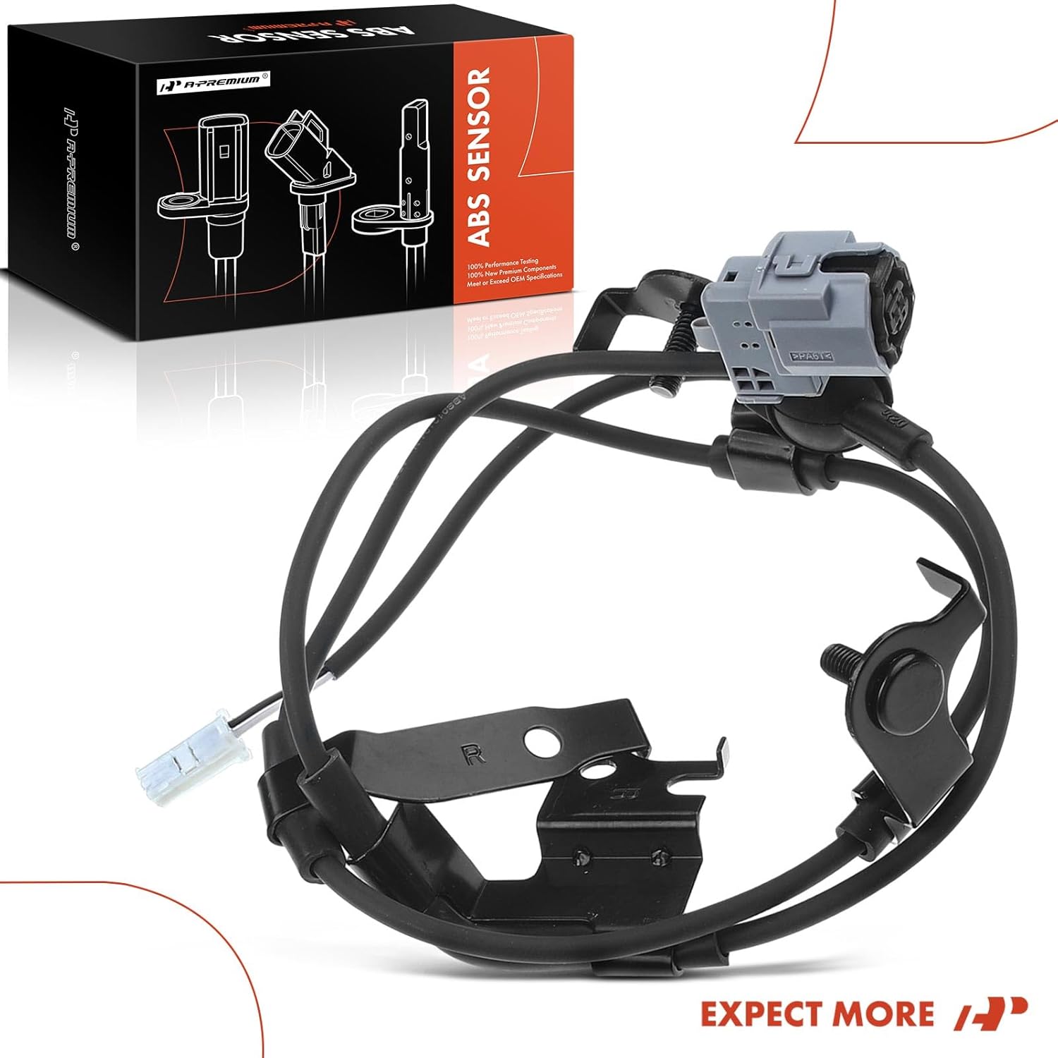 A-Premium Wire Harness for Rear Right ABS Wheel Speed Sensor Compatible with Toyota Models - RAV4 2013-2018, Sport Utility, FWD - Without Sensor