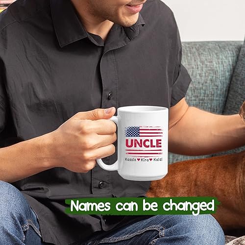 Miniatura 9 de Tazas de café de los tíos  Tazas personalizadas con nombre Best Uncle Ever  Taza de café personalizada para tíos  Taza de té personalizada para tíos