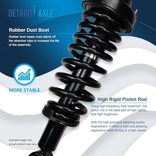 Miniatura 243 de Detroit Axle - Puntal delantero para Hyundai Sonata 2012-2014 2012-2015 Kia Optima, puntal lateral izquierdo con montaje de resorte helicoidal 2013