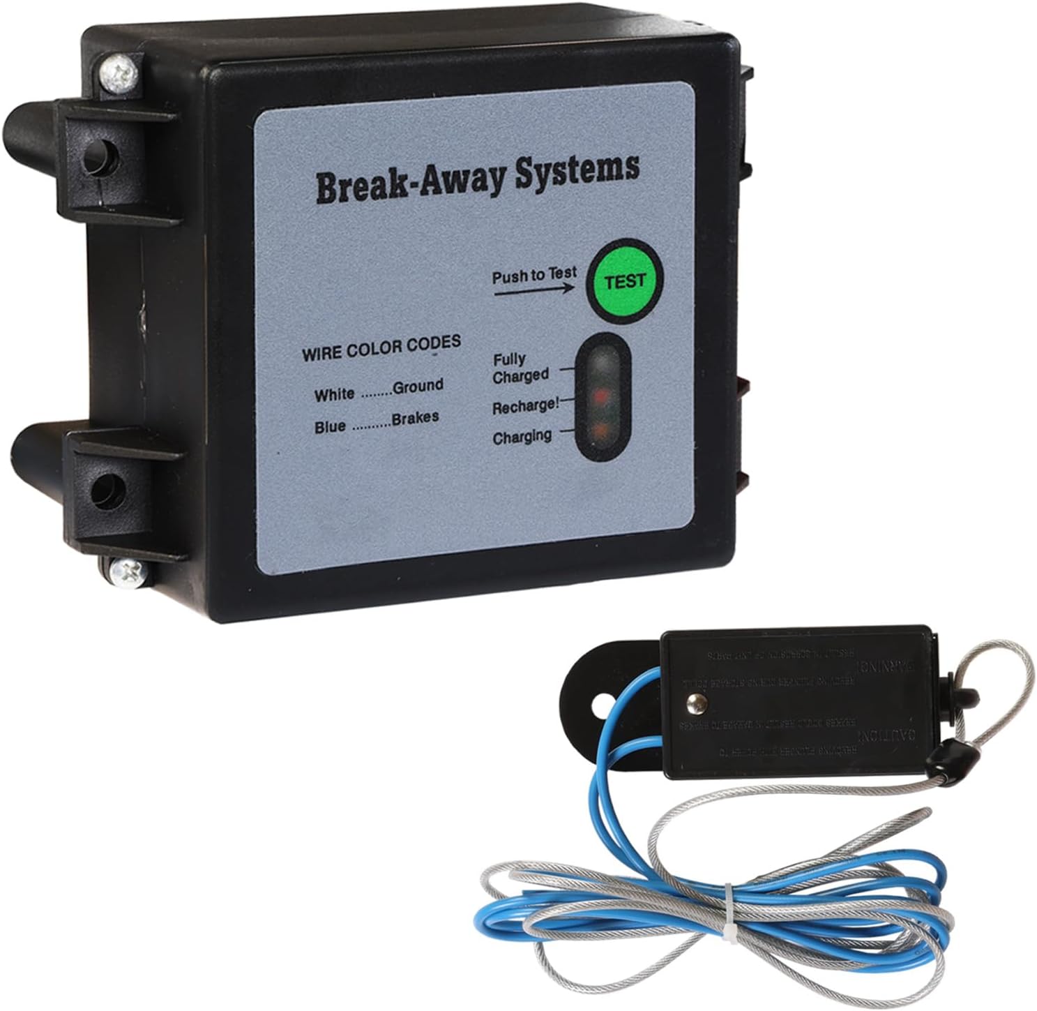 Jack Boss Trailer Breakaway Kit, LED Test Controller System, Universal for Brakes of Trailer Vehicle Automotive