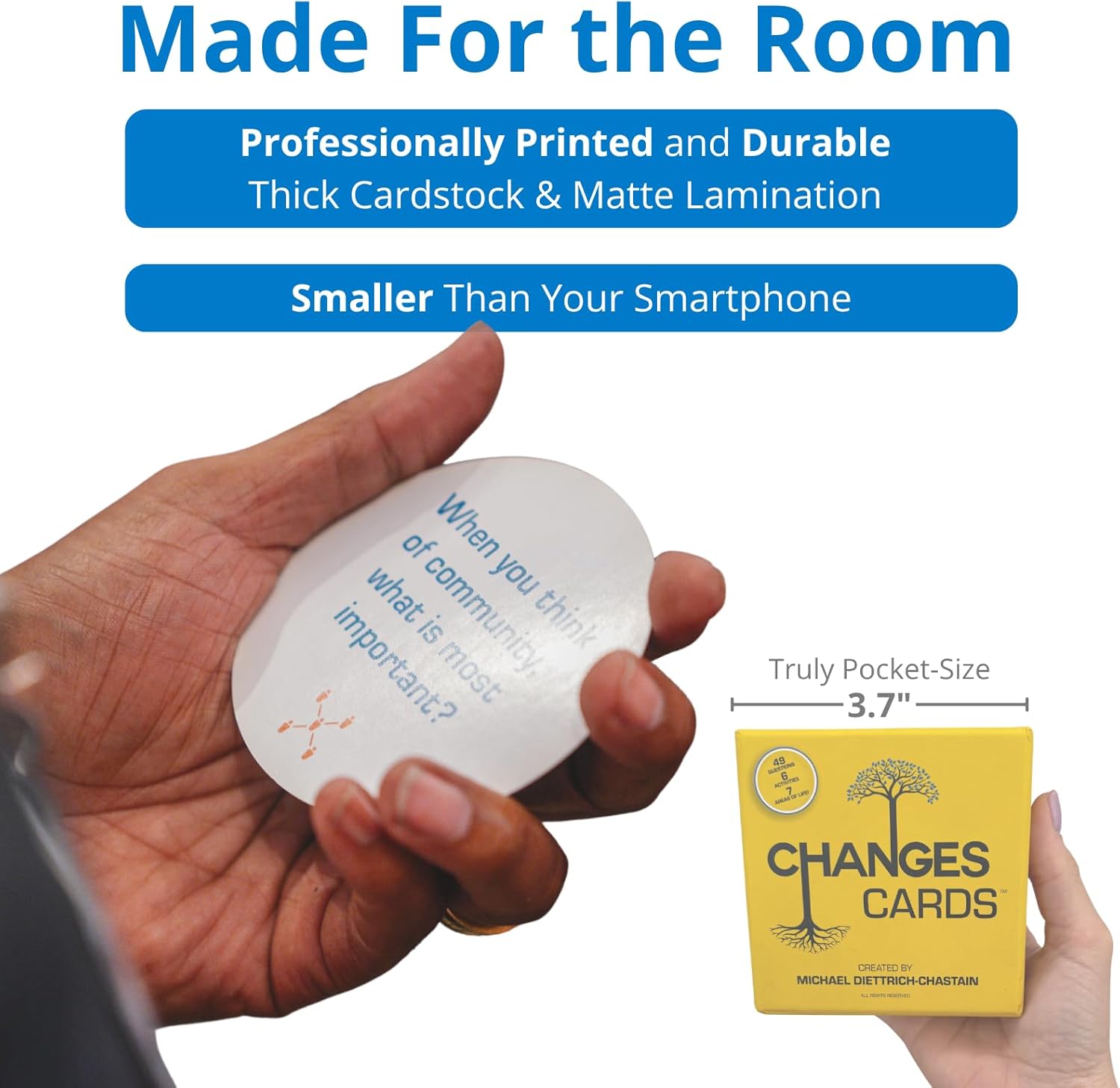 Changes Cards - 63 Professional Conversation Cards for Ice Breakers, Team Coaching, Leadership Development, and Building Self-Awareness