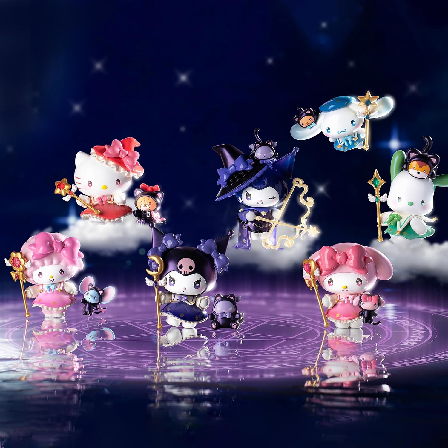 ЛУЧШИЕ игрушки серии Star Night Party с персонажами Санрио (SANRIO) [1 шт.] Фигурка Гача Гача из коробки для слепых игрушек Sofvi Премиум-класса из ПВХ, подарок на день рождения для коллекционеров персонажей Куроми, один предмет (в упаковке 1), фото 2
