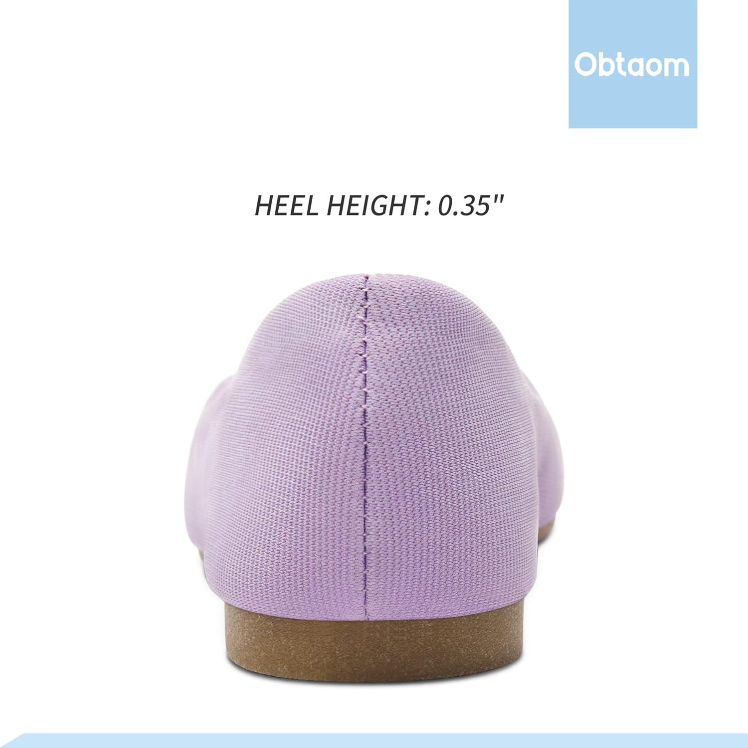 Obtaom Round Toe Women Flat Shoes Slip on Girls Dress Black Ballet Flats - Image 6