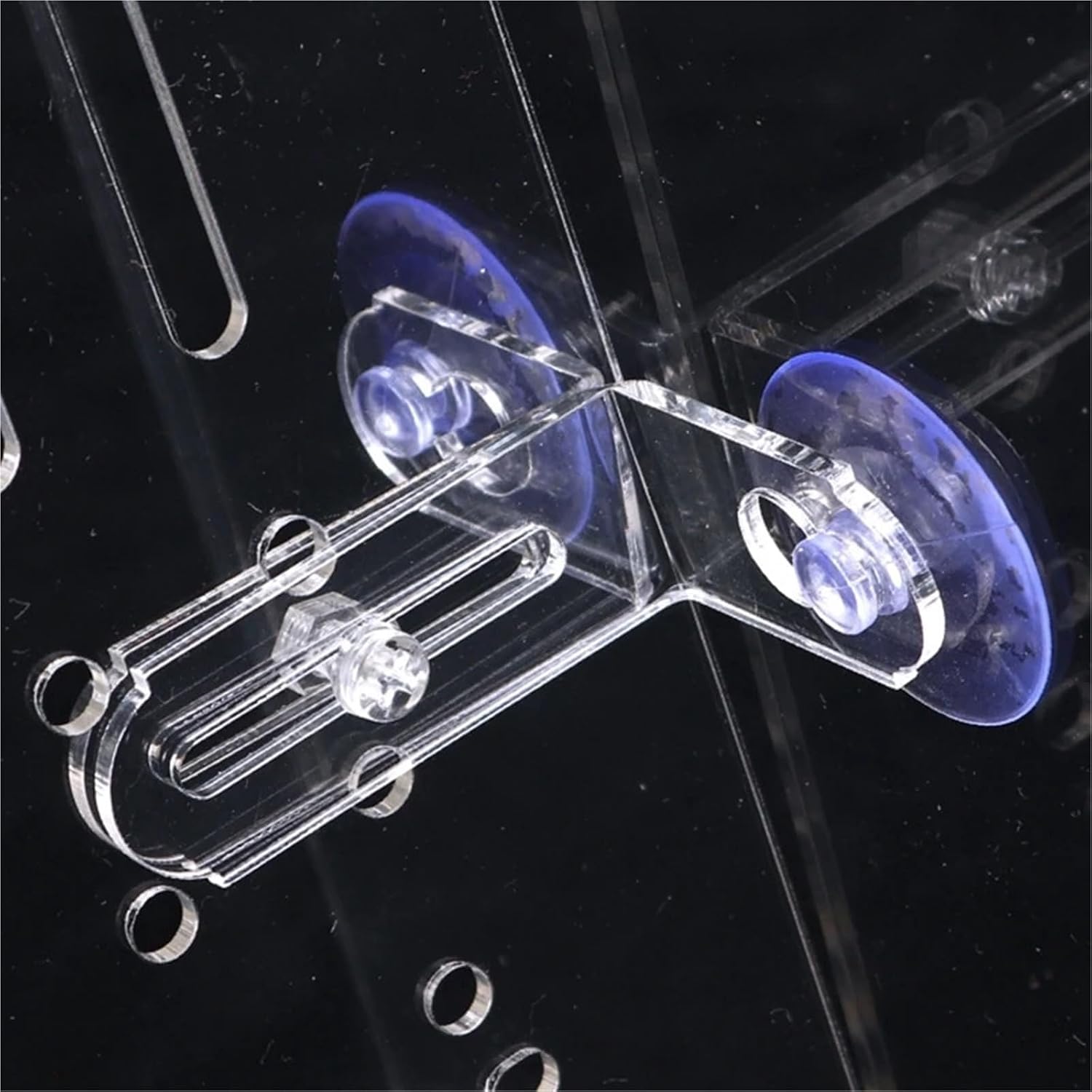 Aquarium lid Clips 5 Pieces Aquarium Divider Clips with Suction Cups Transparent Acrylic Fish Tank Separating Plate Holder Easy to Install