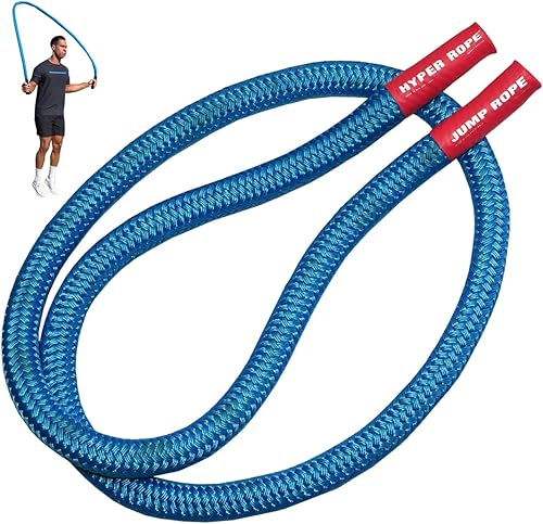 Hyperwear Cuerda de saltar con peso para fitness, 7.5 libras, cuerda de saltar trenzada de calidad, parte de cuerdas de batalla de Hyper Rope,