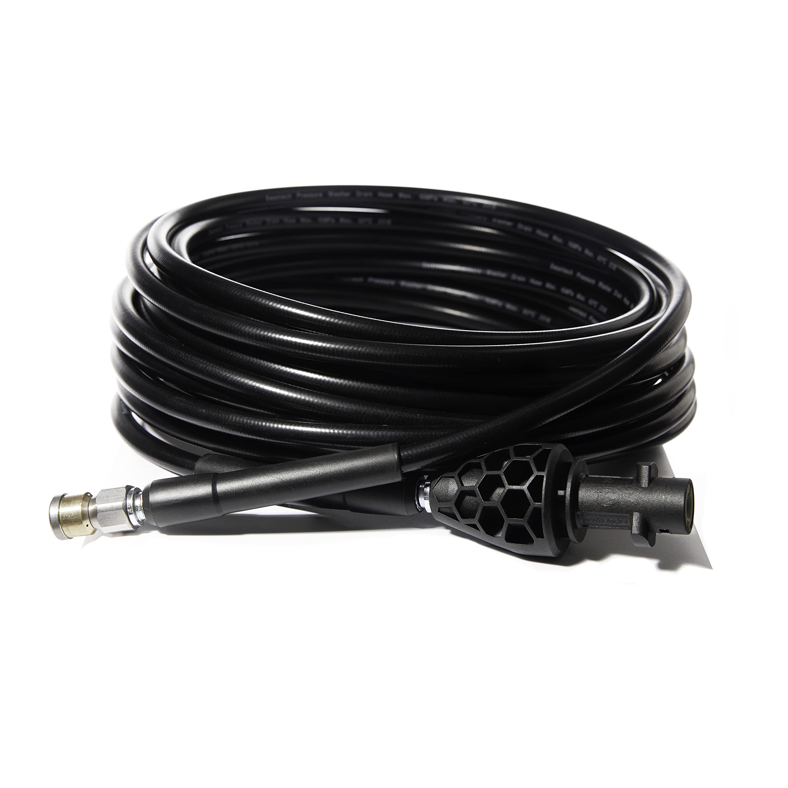 AVA 20m Pipe Cleaning Hose with Rotating Nozzle, 160 Bar Maximum Pressure, PVC Construction, Compatible with Karcher K Series, Ava Charcoal/Ava Green
