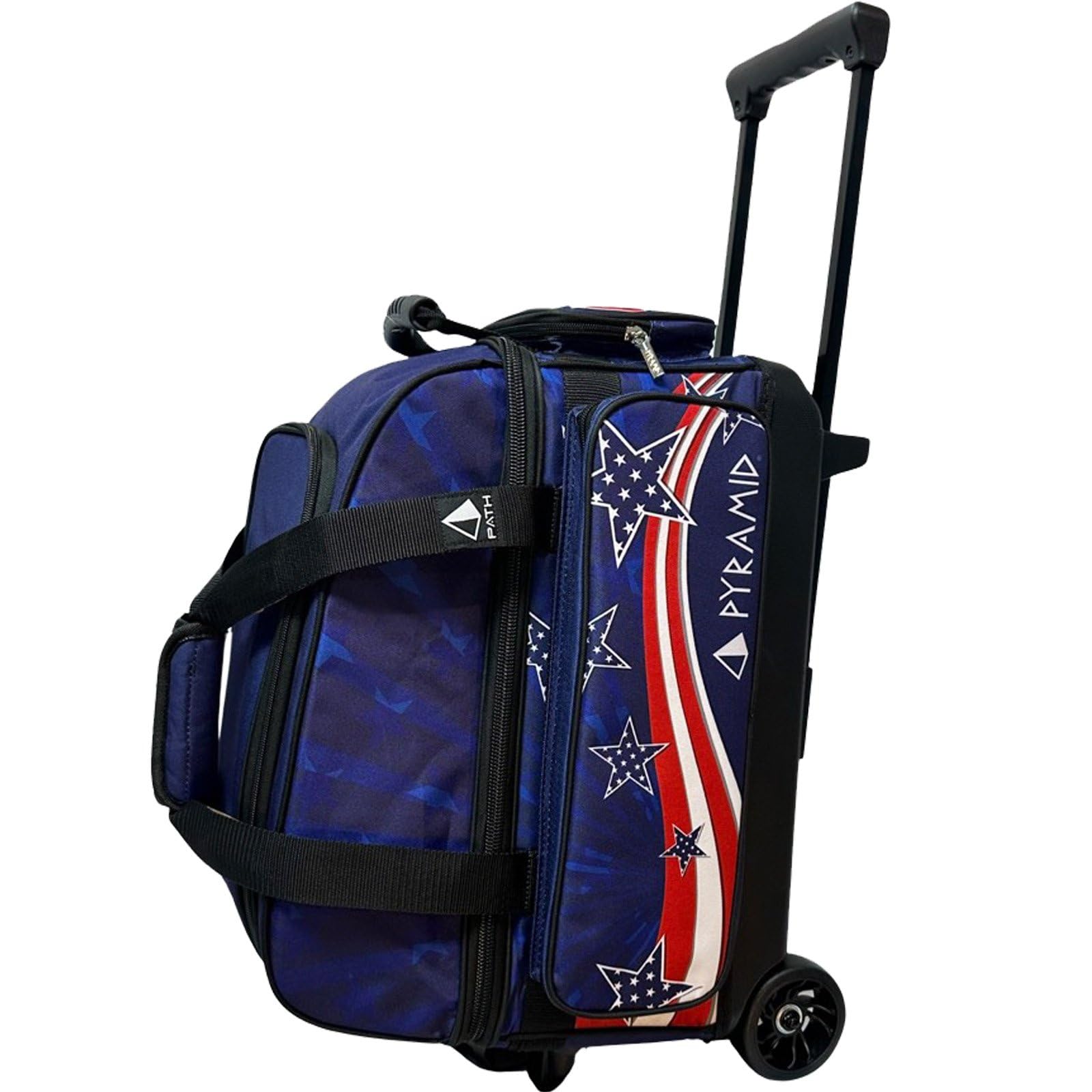 Pyramid Path Pro Deluxe Double Roller Bowling Bag (Stars & Stripes), 17355