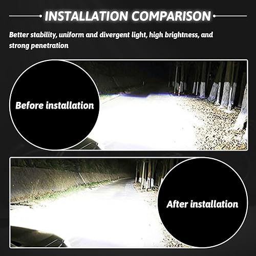 Miniatura 6 de 2 luces antiniebla LED 9005 para automóvil, 3570 2SMD 4000LM chip CREE súper brillante, rango de luz de 360, bombilla LED blanca de 7000 K, luz de