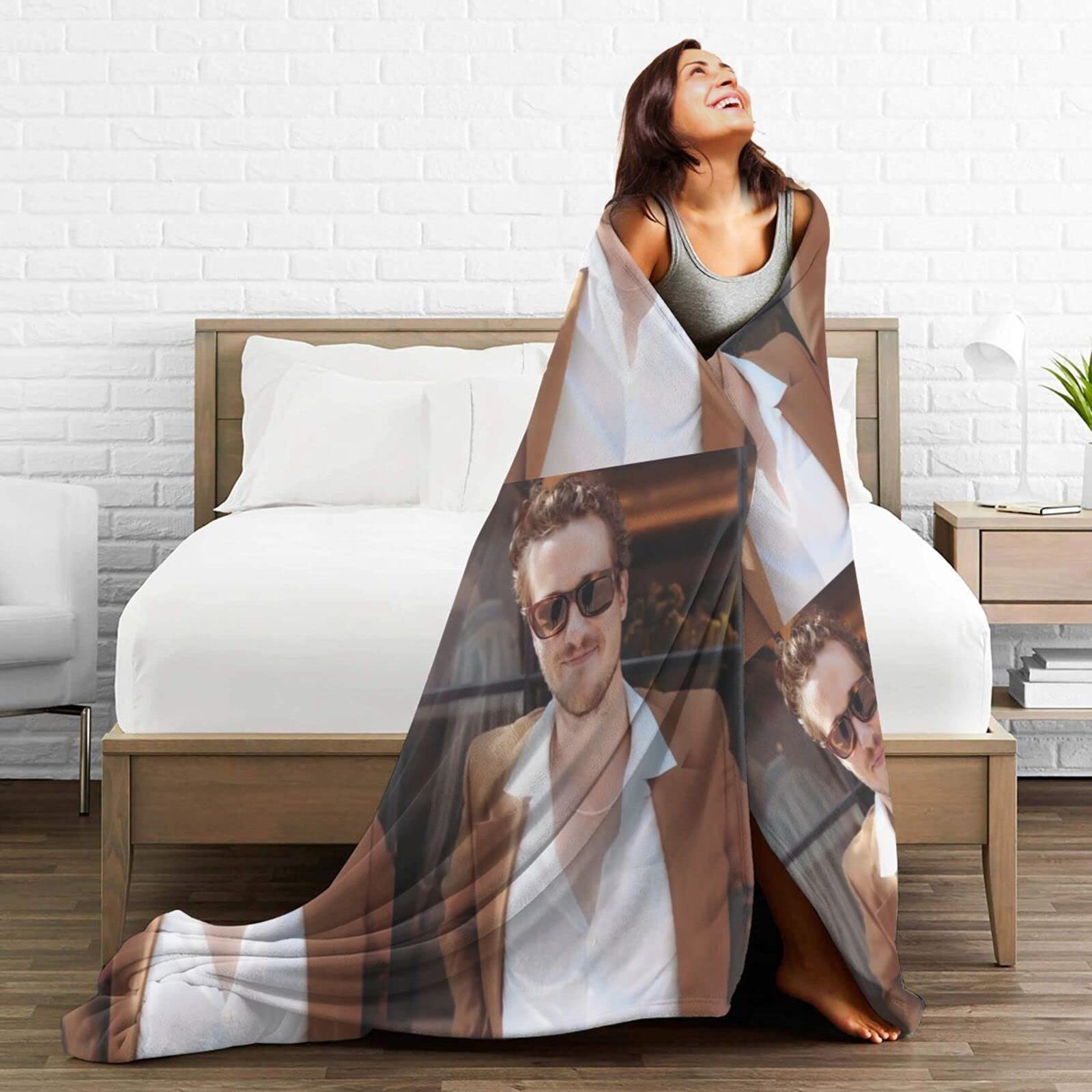 SLEEP ZONE Fleecedecke Grau, 127x152 Cm – Superweich & Kuschelig Für Couch & Bett