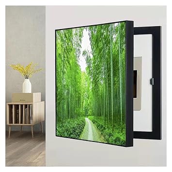 Fuse Box Cover Cabinet Breaker Box Cover Decorative Decoration Hide Paintings Electric Panel Cover Decorative Creative Switch Box ElectricC,35x45cm