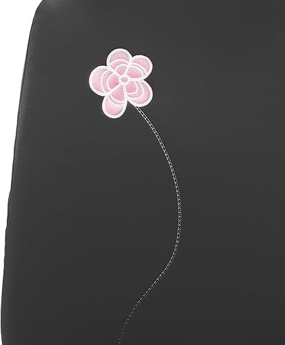 Miniatura 6 de FH Group Juego completo de fundas de asiento de automóvil, ajuste universal para autos, camiones y SUV (negro) FB053115 + F11306