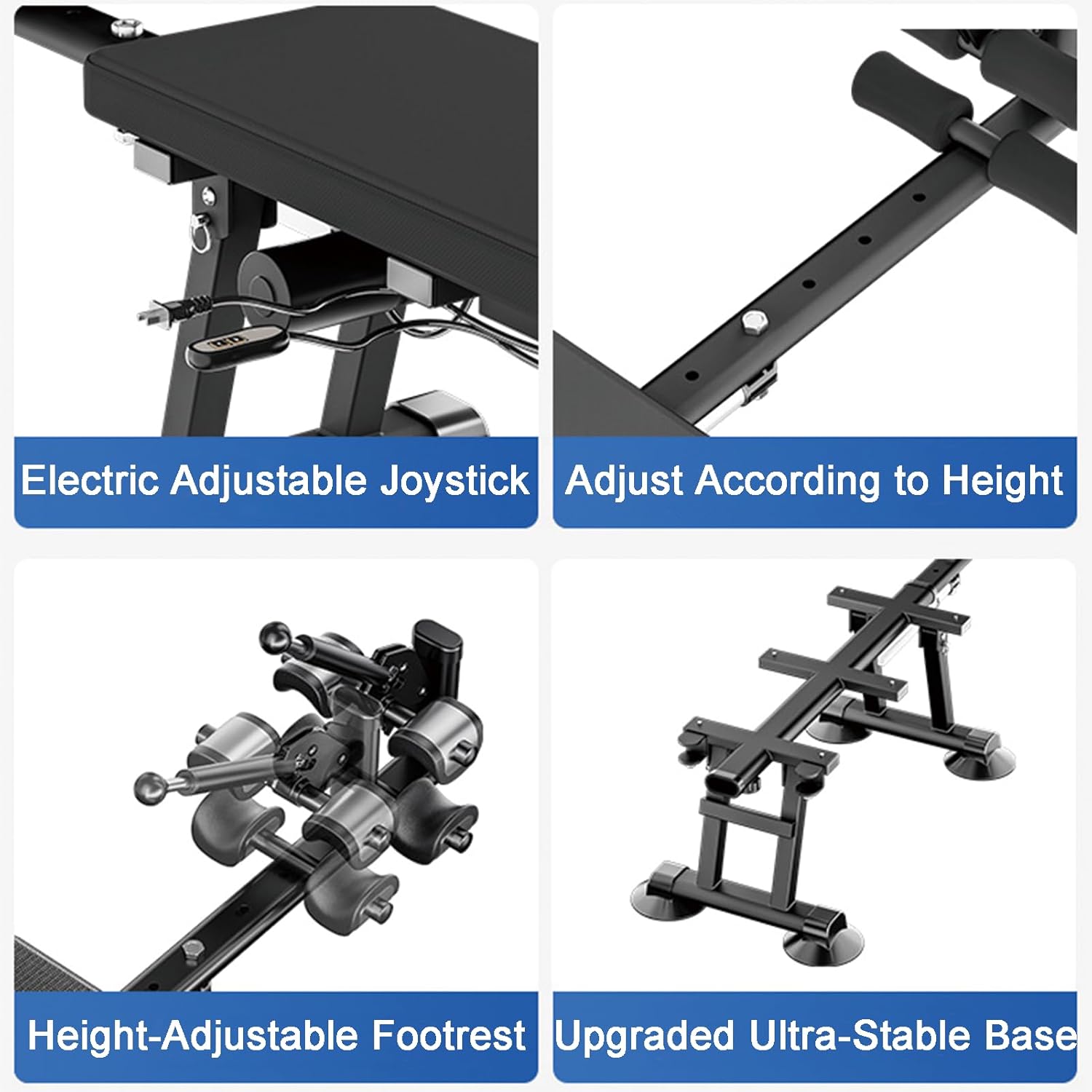 Fitness Full Body Traction Table, Massage Cervical Traction Bench & Lumbar Traction Bed, Home Stretch Decompression Machine for Tension Relief, Lumbar Stretching