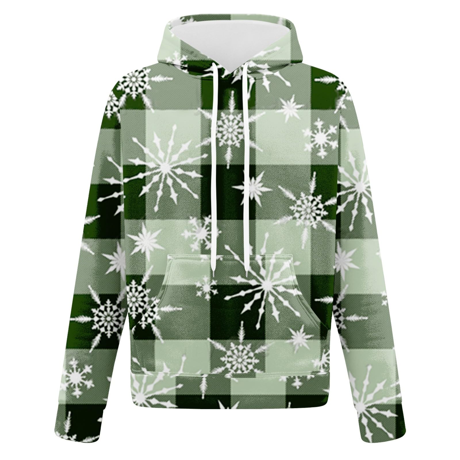 Chándal navideño para hombre con divertido Papá Noel, mono de manga larga con capucha y pantalones de chándal, juego de chándal para vacaciones, gimnasio, deportes, trajes con bolsillos, Z014 Verde