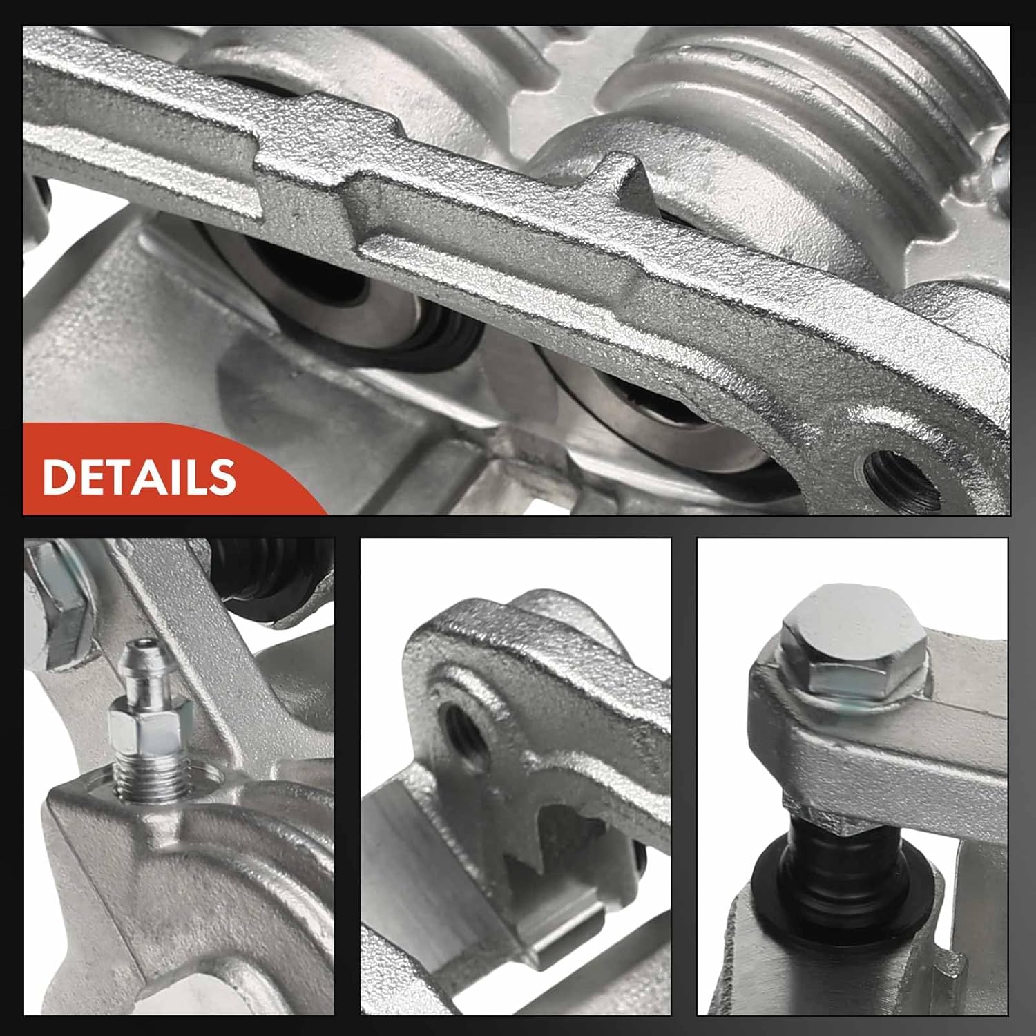 A-Premium Disc Brake Caliper Assembly with Bracket Compatible with Select Buick, Chevrolet, GMC, Isuzu & Saab Models - Rainier, SSR, Trailblazer, Envoy XL XUV, Ascender, 9-7x - Front Right Passenger