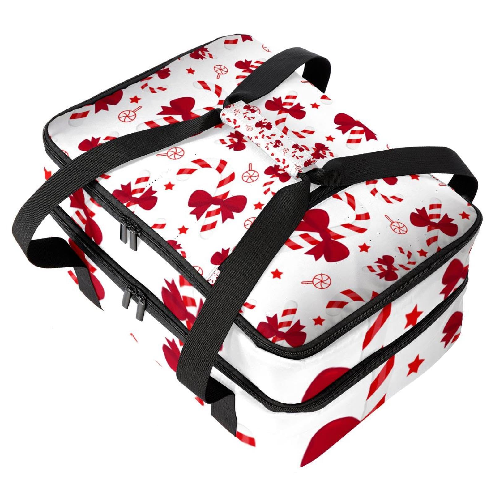 Grand sac à déjeuner isotherme pour homme et femme, double couche, étanche, étanche, réutilisable, sac fourre-tout pour le travail, l'école, le pique-nique, la plage, le camping, les voyages, motif