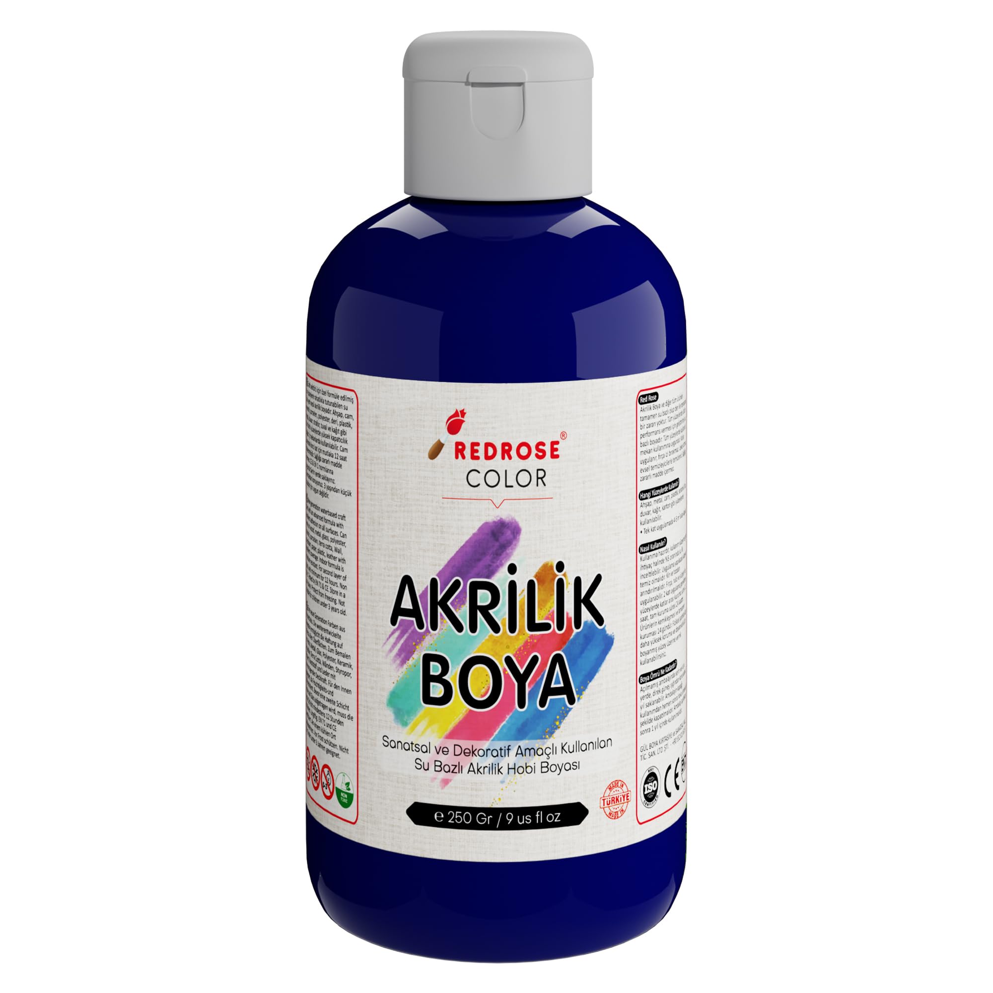 Red Rose Lacivert Akrilik Boya 250 gr