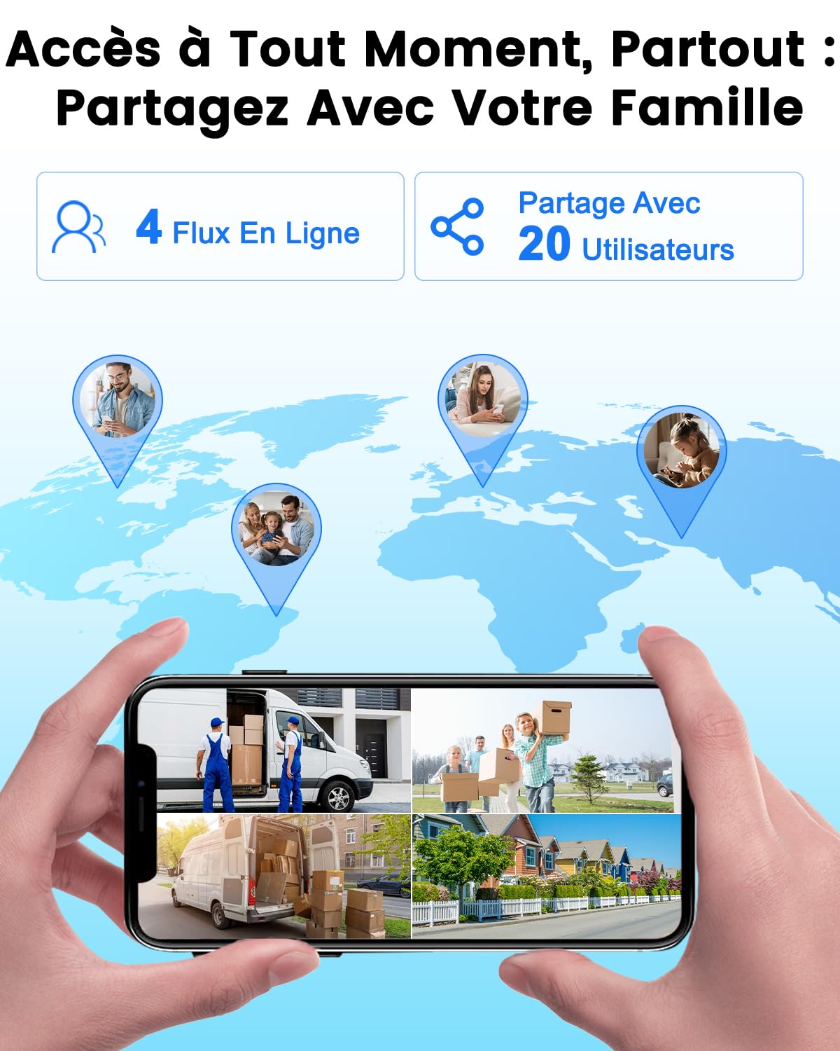 Bextgoo 2K Judas de Porte Camera Surveillance avec Carte 32 Go, Visiophone Connecté Interphone Vidéo, Judas Numerique Écran Batterie 8000mAh, Vision 170°, Detection Humaine AI, Audio Bidirectionnel