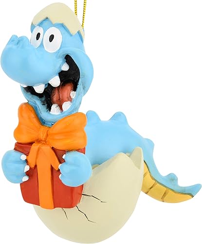 Tree Buddees Nacimiento de dinosaurio bebé con adorno navideño