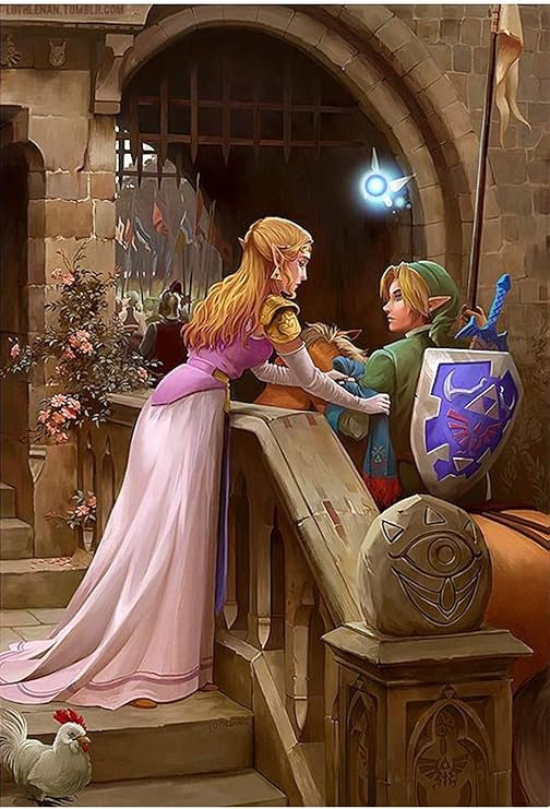 DVBQQWE 5D Diamond Painting Kits for Adults Legend of Zelda