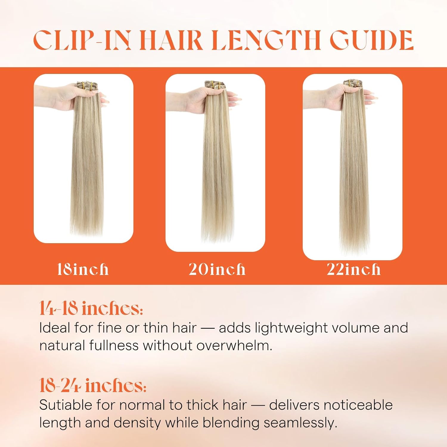 Sunny Hair Clip in Hair Extensions Real Human Hair 24 Inch Platinum Blonde image 4