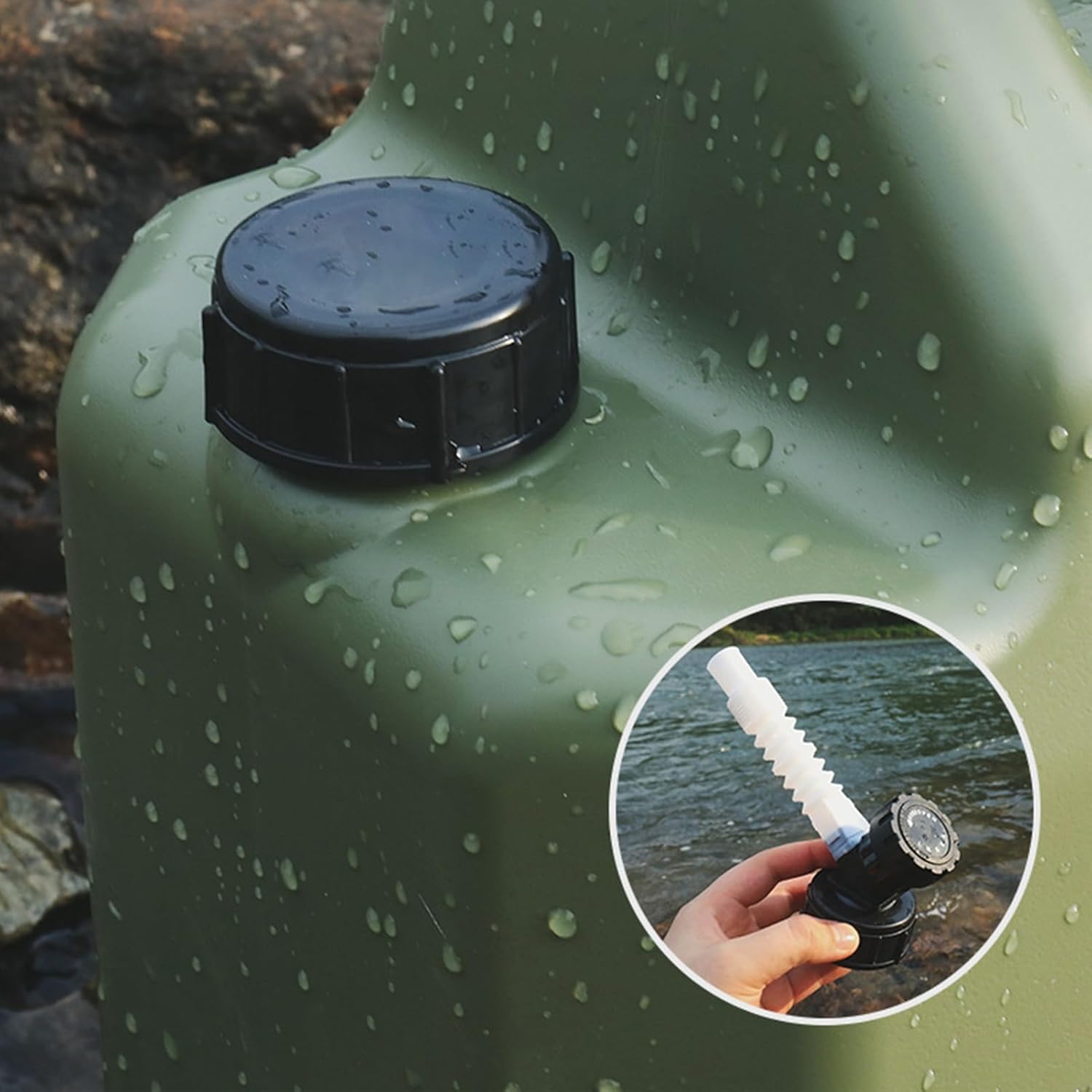 Water Tank With Spigot - 10L Drinking Dispenser,Water Storage Container with Spout | for Camping Picnicking Hiking Garden BBQ Survival Traveling Road Trip