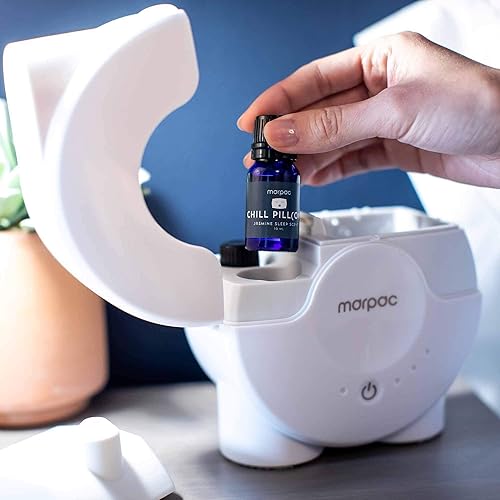 Miniatura 5 de Marpac Purest Sleep - Máquina de aroma para el hogar, difusor de aceite esencial centrado en el sueño con 3 ajustes de temporizador y almacenamiento