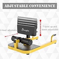 Vista 5 de Soozier 3-in-1 Padded Push Up Sit Up Deep Sissy Squat Machine Home Gym Fitness Equipment
