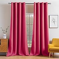 Vista 118 de MIULEE Cortinas opacas para dormitorio o sala de estar, juego de 2 paneles de cortina para ventana con aislamiento térmico y bloqueo de luz