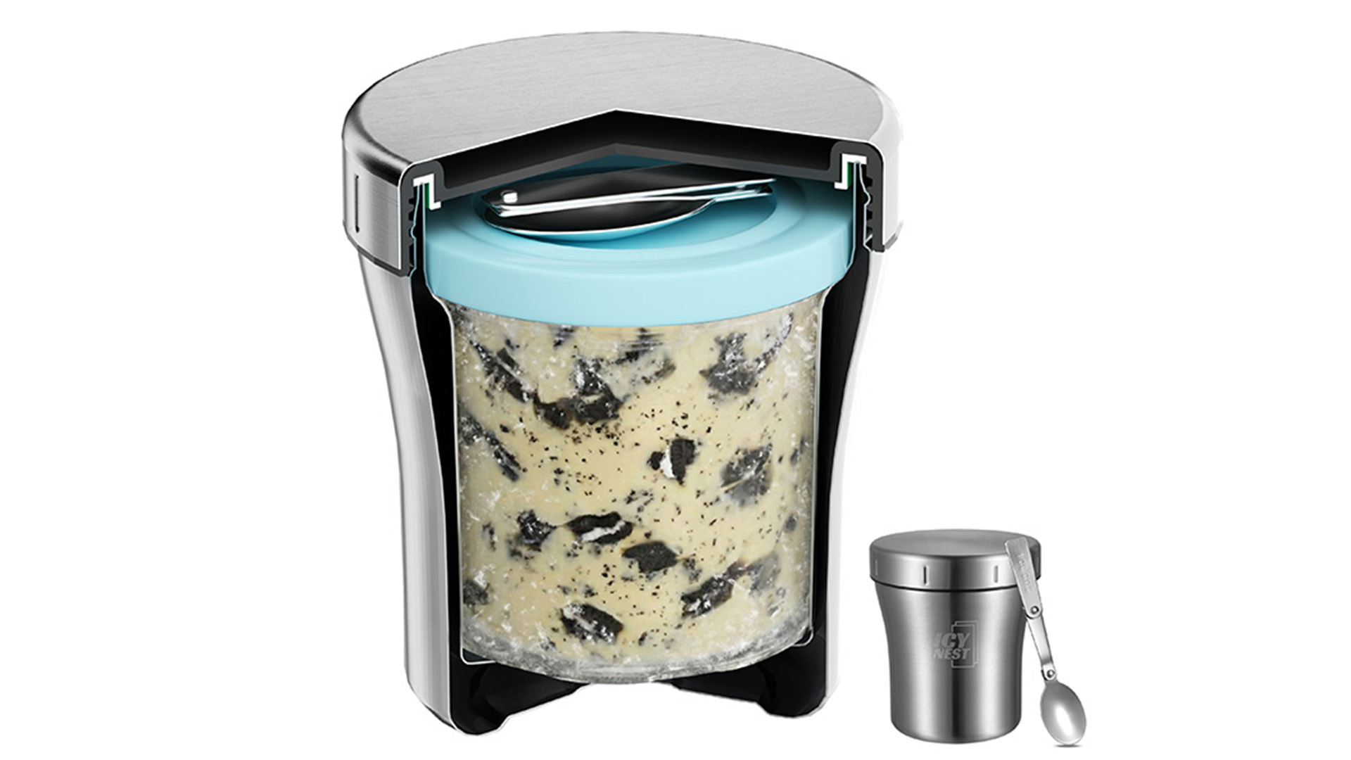 Amazon.com: Icy Nest Stainless Steel Cooler for Ninja Creami Pint