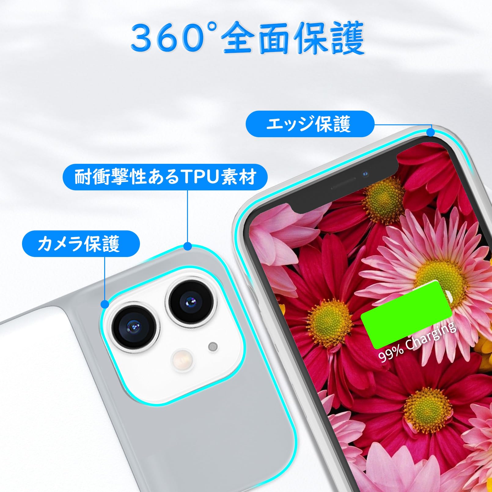 Amazon | DOKYW iPhone 12mini/13mini バッテリーケース 5000mAh 