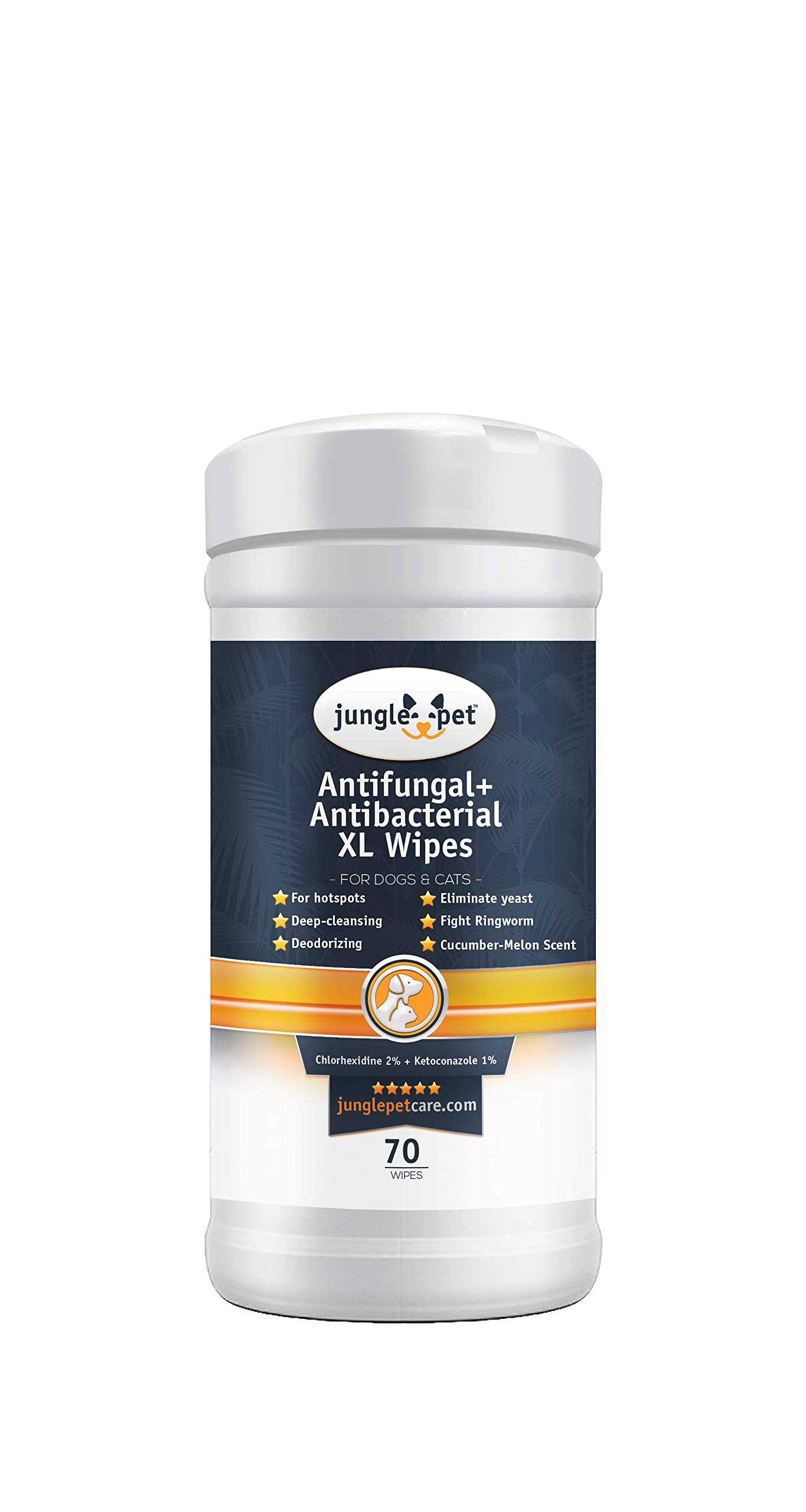 Buy Jungle Pet Anti Itch Chlorhexidine Wipes for Dogs and Cats