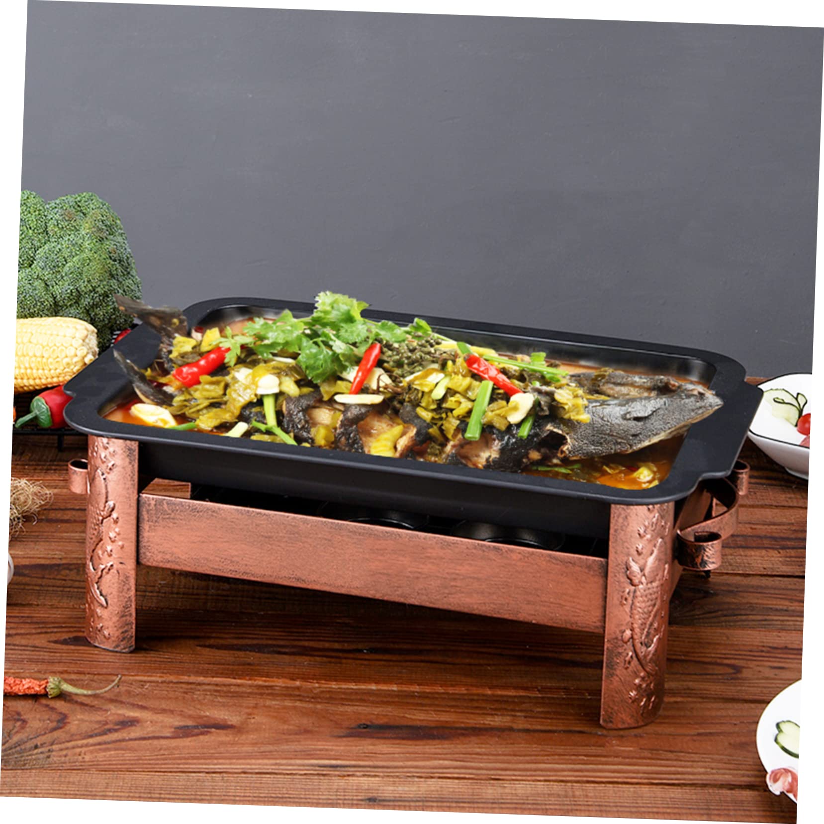 Plaque De Barbecue Épaisse En Fonte 7.68X5.71X0.79 Pouces Plaque Plancha Portable Pour Grillades Extérieures Cuisine Facile À Nettoyer