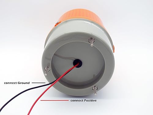 Miniatura 3 de Luz de baliza estroboscópica giratoria de advertencia de seguridad ámbar DC12V