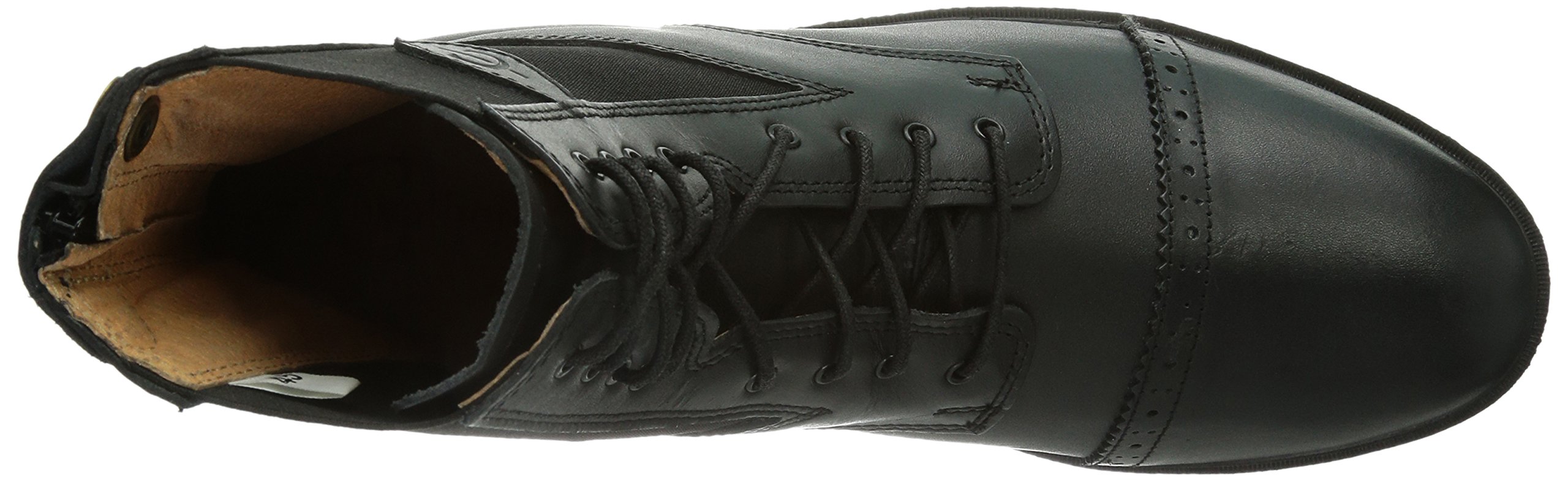 Kerbl Stivaletti stringati Monaco, Stivaletti in pelle per equitazione - Unisex adulti, Black, 45 EU