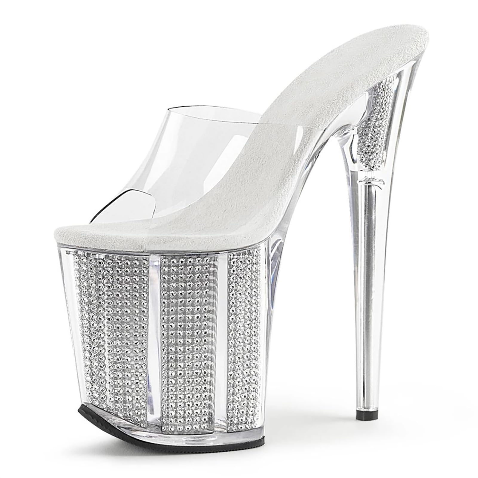パンプス RIBBON STILLETTO MULE IN SILVER パンプス RIBBON STILLETTO MULE IN SILVER Macchiato Cracked