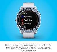 Vista 6 de Garmin Fenix 7 Sapphire Solar - Reloj inteligente de aventura, con capacidad de carga solar, resistente reloj para exteriores con GPS, pantalla
