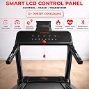 FITGUARD Treadmill by STAYFIT 4 HP Peak Motorised Treadmill for Home Use [ Max User Wt. 110kg | LCD Display | | 4 Level Manul Incline ] Heart Rate Sensor | Cardio Exercise gallery image
