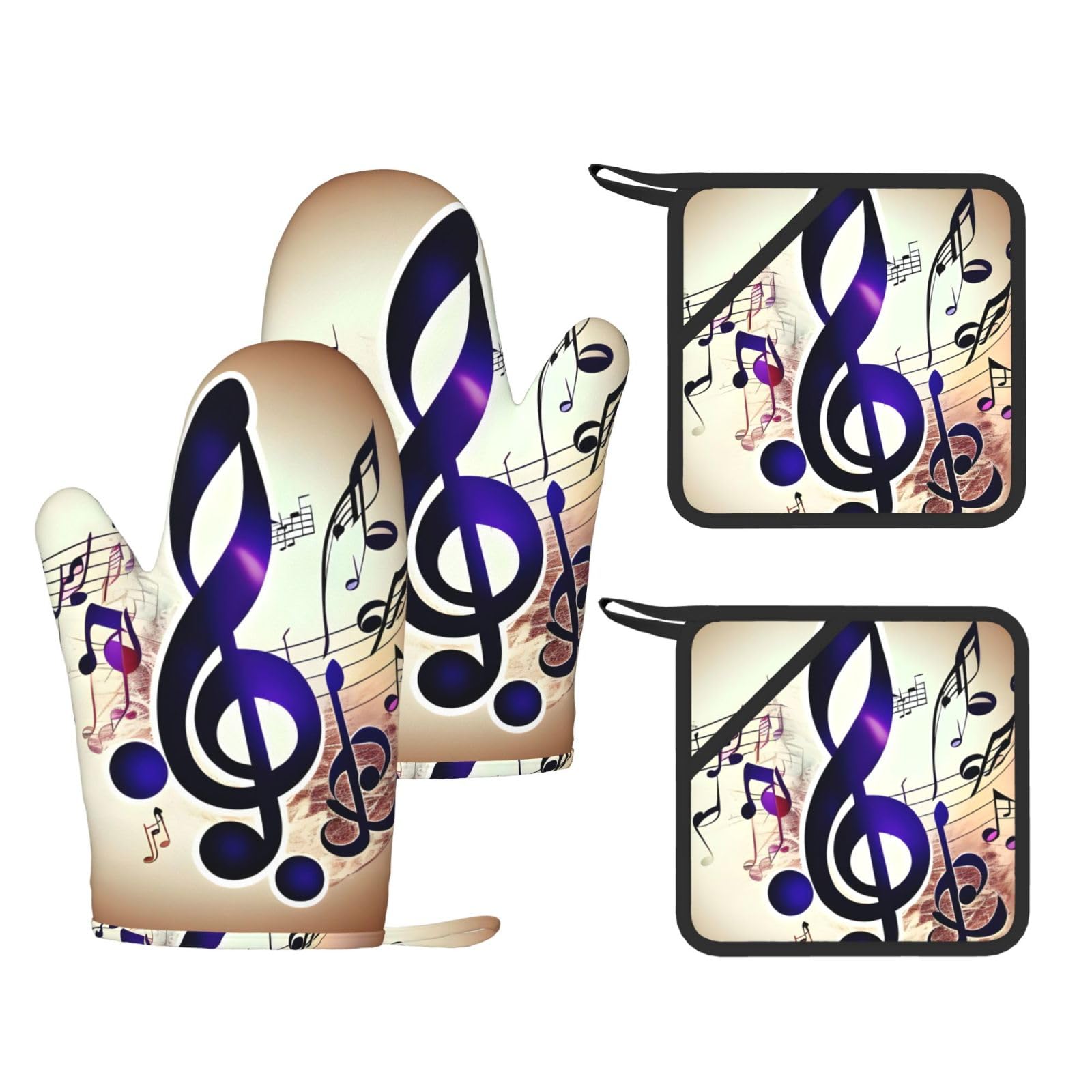 Gants de cuisine en silicone pour sortir vos plats chauds du four lot de 4