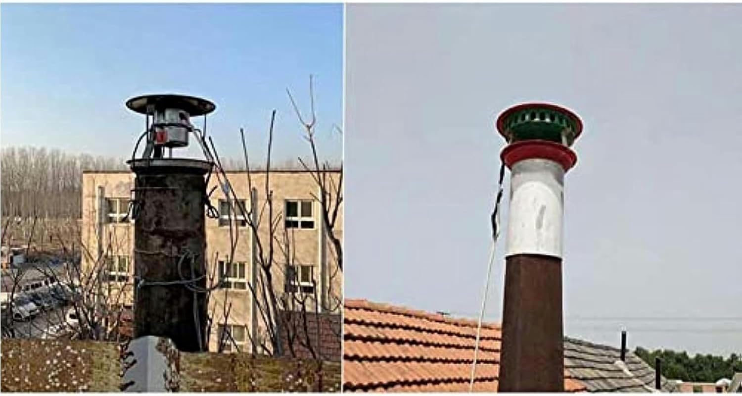 120W Chimney Fan, Household Induced Draft Fan for Chimney, Roof Chimney Exhaust Smoke Machine, Blower Fan for Stove Heating Extractor