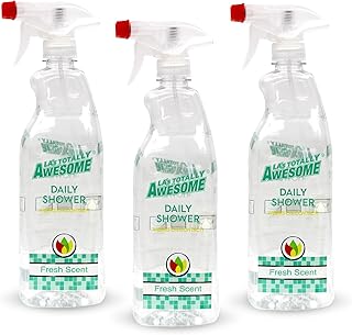 La's Totally Awesome Daily Shower Cleaner Spray, For Showers, Tubs and more, Plant-Derived Formula, 32 Fl Oz (Pack of 3)