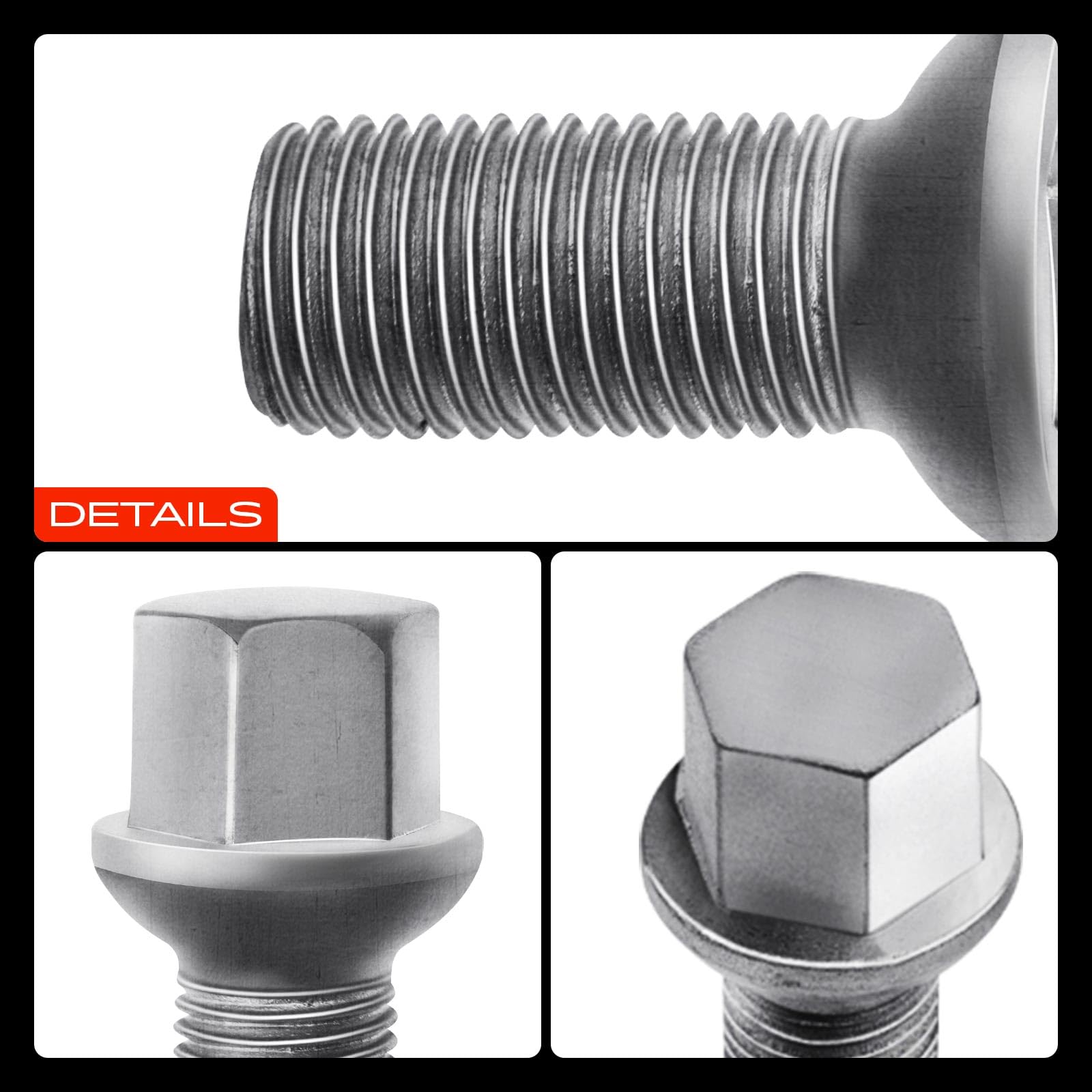 Frankberg 10x Radbolzen Radschraube Kompatibel mit A,B,C,E,M,S,R,GL,GLA,GLK-Klasse CLA CLK CLS 1998-2019 0009904907