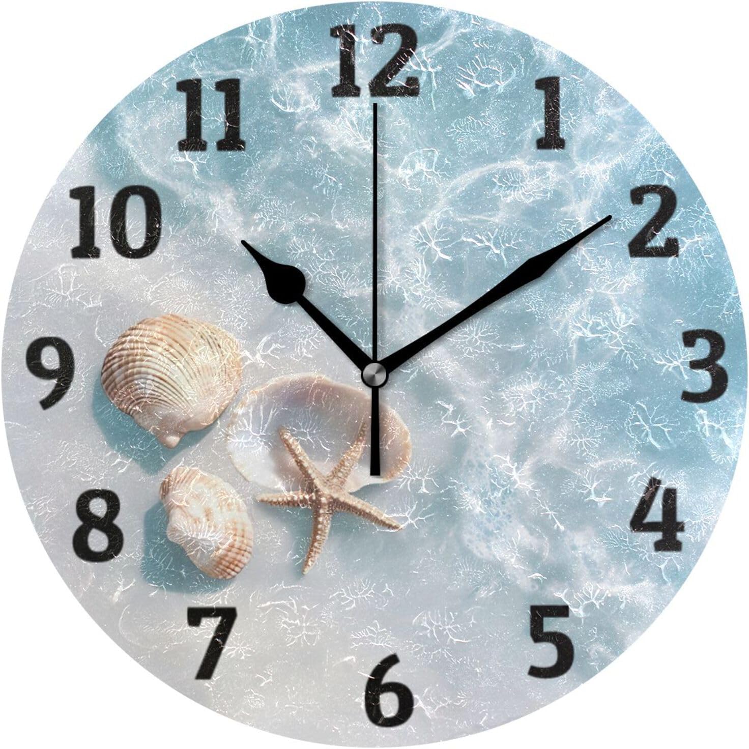 Vintage Trees Mountain Wall Clock Silent Non Ticking Wall Clock Decorative Battery Operated Wall Clocks 10 Inch for Home Kitchen Bedroom Living Room Office